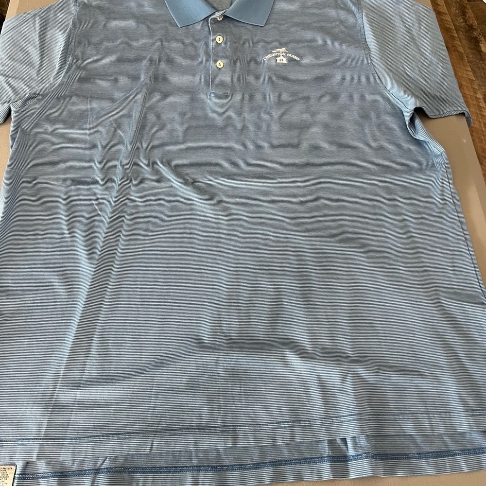 Peter Millar XXL Light Blue Polo Golf Shirt
